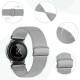 Universāla elastīga neilona pulksteņa siksniņa, aproce 20mm, pelēka, Alogy Nylon Smartwatch 15339X23, 5907765688298