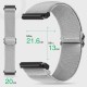 Universāla elastīga neilona pulksteņa siksniņa, aproce 20mm, pelēka, Alogy Nylon Smartwatch 15339X23, 5907765688298