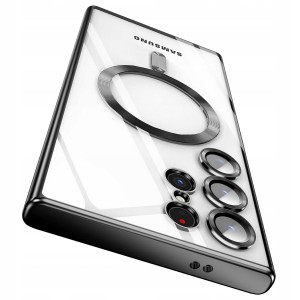 Korpuss Samsung Galaxy S24 Ultra Mag Safe Glamor Case Ring + aizsargstikls 9H Alogy Pro+ 9H 2,5D tempered glass, 5905601819400