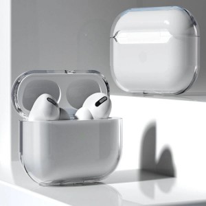 Ciets aizsargapvalks austiņām AirPods Pro 2 / AirPods Pro, caurspīdīgs, Riff 9145576238608