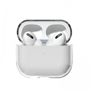 Ciets aizsargapvalks austiņām Airpods 2 / Airpods 1, caurspīdīgs, Riff 9145576238615