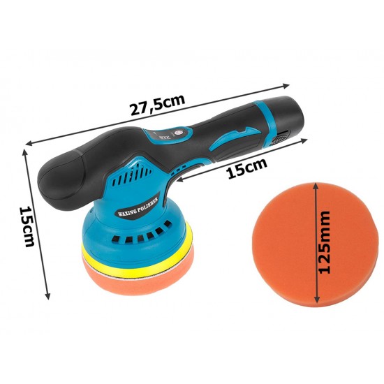 Akumulatora bezvadu pulēšanas mašīna 12V, 380W, 2800 - 5500RPM, 11408