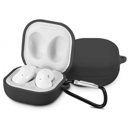 Силиконовый чехол-защита для наушников Samsung Galaxy Buds Live/Buds Pro, серый, 9558X23, 5907765643495