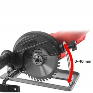 Vadotne - stiprinājums leņķa slīpmašīnai (fleksim) 115 mm un 125 mm, NZ35