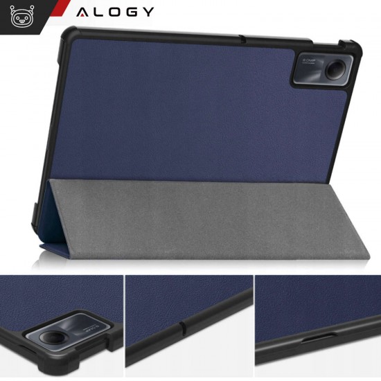 Maciņš Xiaomi Redmi Pad SE 2023 11" ar atloku, zils - Navy blue, Alogy 5905601815471