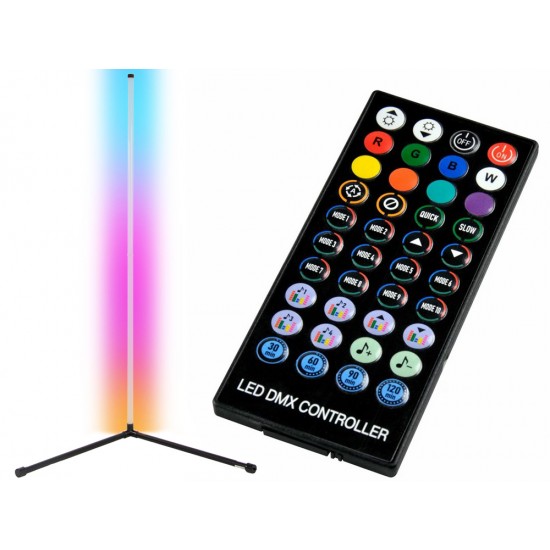 LED RGB grīdas lampa 1m, pults, Bluetooth, 12329