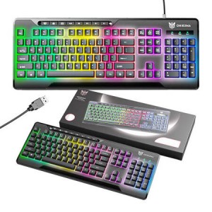 Spēļu klaviatūra RGB, melna, Onikuma G32 RGB Gaming Keyboard (Black), 6972470562446