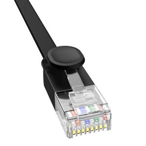 Tīkla kabelis Ethernet RJ45, Cat.6, 30m, melns, Baseus Cable Baseus B00133205111-02, 6932172637088 (atgriezta prece)