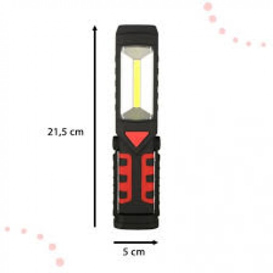 Darbnīcas lukturis 3W LED, 200lm, 1200 mAh, magnēts, KX4709