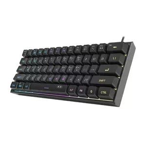 MageGee spēļu tastatūra ar vadu, RGB, melna, MageGee TS91, 6971969720299