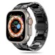 Tech-Protect nerūsējoša tērauda siksniņa priekš Apple Watch 4 / 5 / 6 / 7 / 8 / 9 / SE / Ultra 1 / 2 (42/44/45/49 mm), melna, 5906203699575