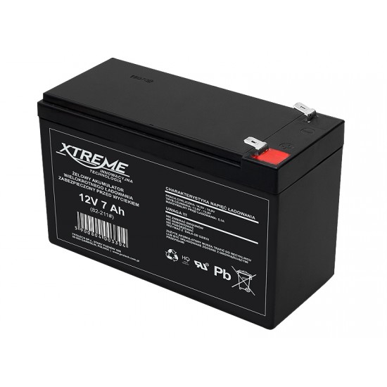 Gēla akumulators 12V 7Ah, AGM XTREME 82-211#