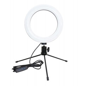 LED riņķa lampa 15,7 cm, 3200K - 5800K, ZD67B