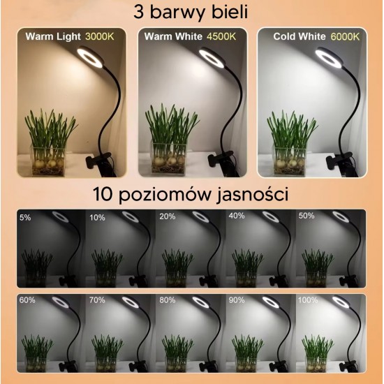 LED riņķa lampa 3200K - 6000K, ZD67F