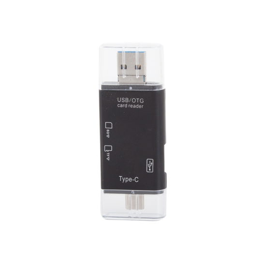 Universāls atmiņas karšu lasītājs SD, microSD, USB 3.0, USB-C, OTG, 06244