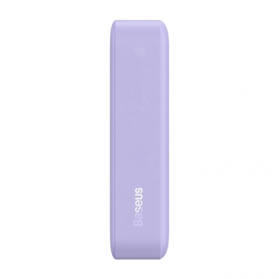 Baseus akumulators 20000mAh, USB-C 20W MagSafe, violets, Powerbank Baseus Magnetic Mini PPCX150005, 6932172628819 (Atvērts iepakojums, pilna komplektācija, nav lietots.)