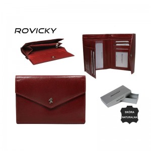 Кошелек женский кожаный Rovicky N210-RBA Красный