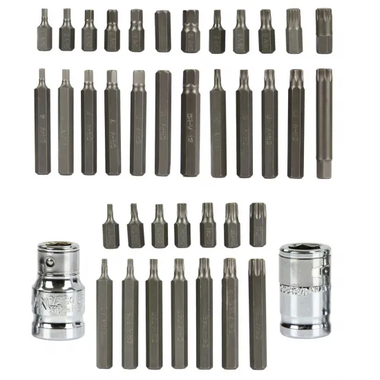 Набор бит HEX и TORX, 40 шт., M66400