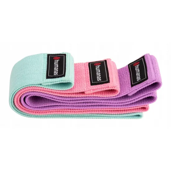 Pretestības gumiju komplekts Humanas RB3 resistance bands - 3 pcs