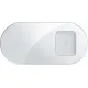 Baseus bezvadu lādētajs 15W 2in1, iPhone, AirPods, max 15W, balts, Baseus Simple 2in1 Wireless Qi Charger WXJK-02