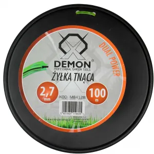 Леска для триммера 2.7мм, 100м, звезда, армированный, Demon M84128