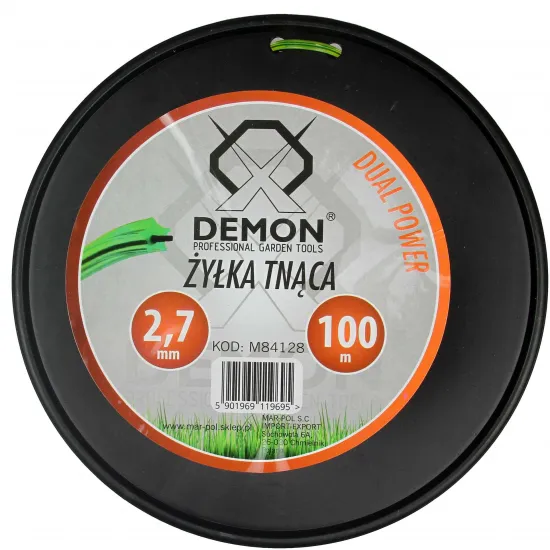 Леска для триммера 2.7мм, 100м, звезда, армированный, Demon M84128