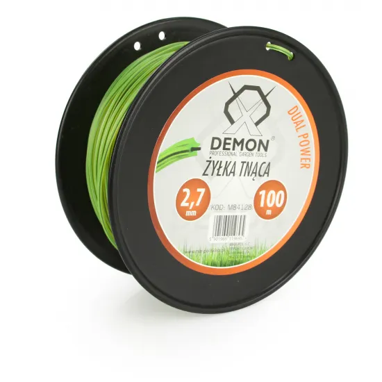 Леска для триммера 2.7мм, 100м, звезда, армированный, Demon M84128