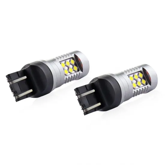 Автомобильная светодиодная лампа T20 7443 W21/5W Белая 12V/24V, LED CANBUS 3030 24SMD, 2 шт., Амио 02126