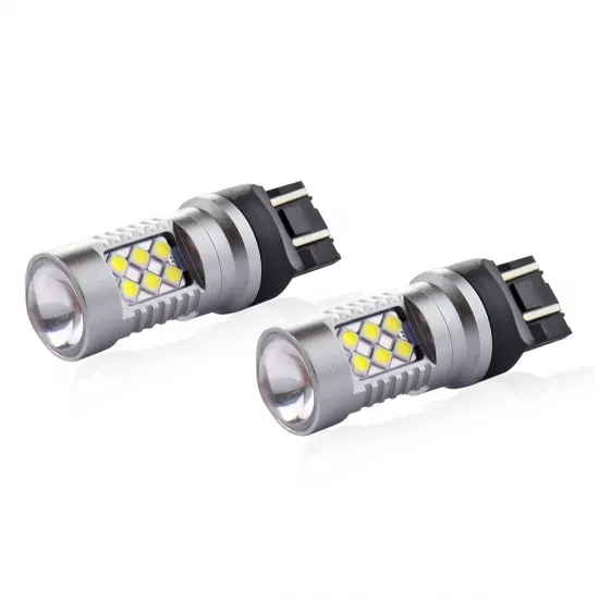 Автомобильная светодиодная лампа T20 7443 W21/5W Белая 12V/24V, LED CANBUS 3030 24SMD, 2 шт., Амио 02126