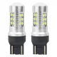 Автомобильная светодиодная лампа T20 7443 W21/5W Белая 12V/24V, LED CANBUS 3030 24SMD, 2 шт., Амио 02126