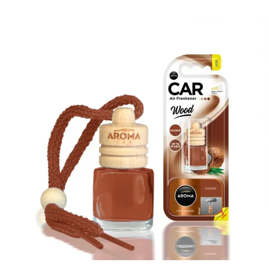 Автомобильный освежитель воздуха, 6мл, Mtm ​​Industries AROMA WOOD COCONUT, A83013