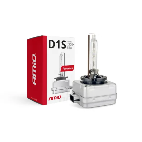 Ксеноновая лампа D1S Xenon HID, 4300K, 35W, Amio Premium 01408