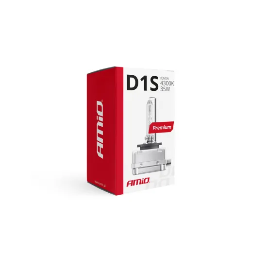Ксеноновая лампа D1S Xenon HID, 4300K, 35W, Amio Premium 01408