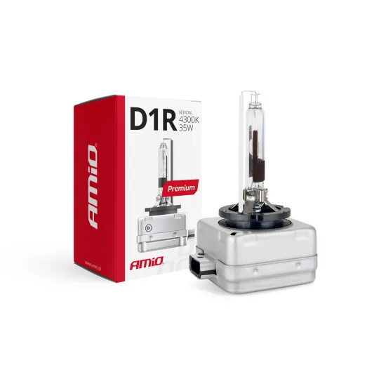 Ксеноновая лампа HiD D1R Xenon HiD, 4300K, 35Вт, 12В, Amio Premium 01966
