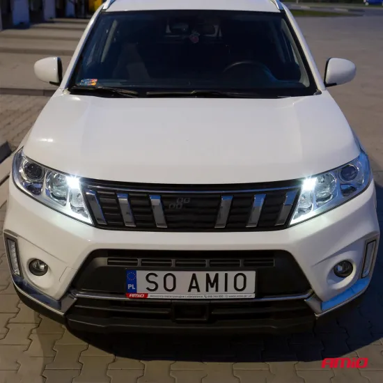 Светодиодная лампа, 12В, 3xSMD 7020, 5600K, T10 W5W, 2 шт., Amio 01096