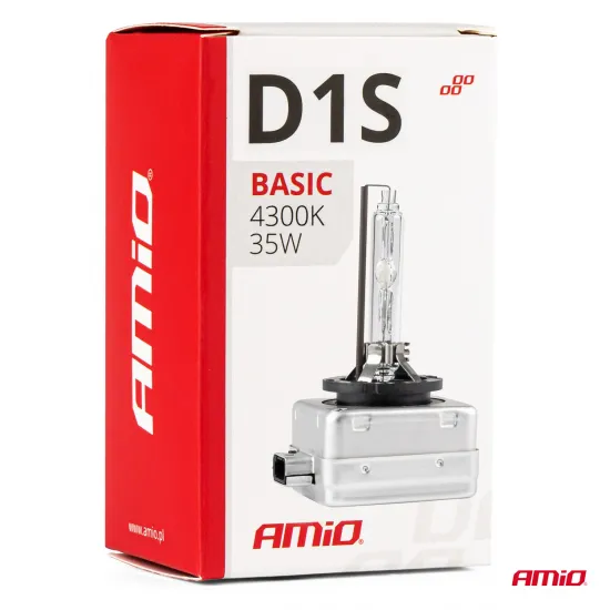 Ksenona spuldze D1S Xenon HID, 35W, 4300K, 12V, AMiO BASIC 02942