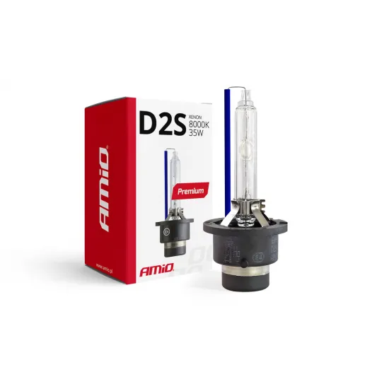 Ксеноновая лампа D2S Xenon HID, 8000K, 35W, AMiO PREMIUM 01977