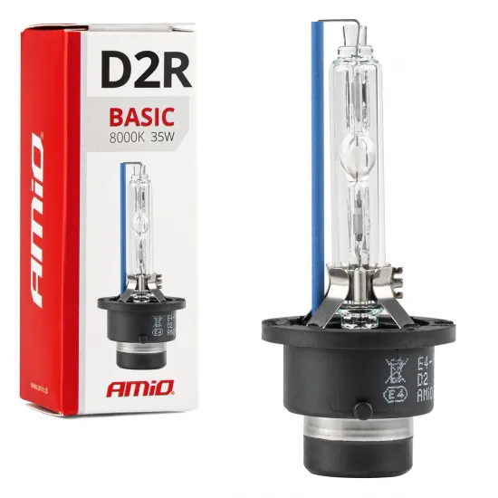 Ксеноновая лампа D2R Xenon HID, 8000К, 35Вт, 12В (85В), AMiO BASIC 01413