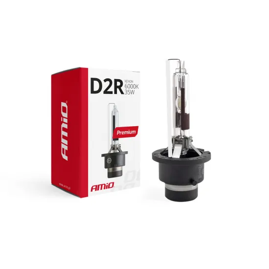 Ксеноновая лампа D2R Xenon HID, 6000К, 35Вт, 12В (85В), AMiO PREMIUM 01971