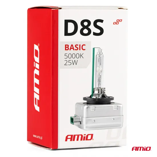 Ксеноновая лампа D8S Xenon HID, 5000K, 25W, AMiO BASIC 02952