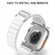 Нейлоновый браслет, ремешок для Apple Watch 42/44/45/49 дизайн 2, белый, UCH001048, 5900217978107