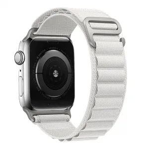 Нейлоновый браслет, ремешок для Apple Watch 42/44/45/49 дизайн 2, белый, UCH001048, 5900217978107