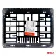 Рамка номерного знака, карбон, Amio 02994, черный