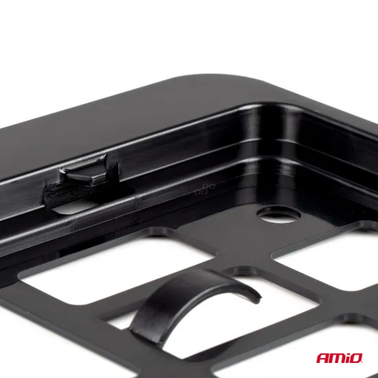 Рамка номерного знака, карбон, Amio 02994, черный
