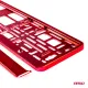 Рамка номерного знака, Amio 71457/01170C, красный металлик