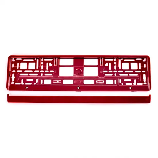 Рамка номерного знака, Amio 71457/01170C, красный металлик