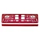Рамка номерного знака, Amio 71457/01170C, красный металлик