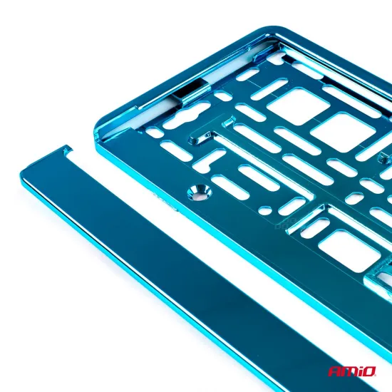 Рамка номерного знака, Amio 71457/01170T, бирюзовый металлик