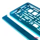 Рамка номерного знака, Amio 71457/01170T, бирюзовый металлик