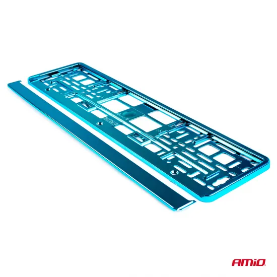 Рамка номерного знака, Amio 71457/01170T, бирюзовый металлик